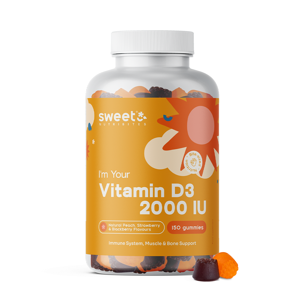 Vitamín D3 2000 IU, 150 gumových cukríkov